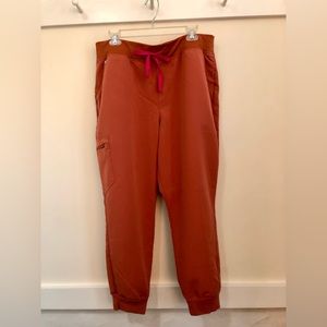 Terracotta High Waisted Zamora Jogger Scrub Pants